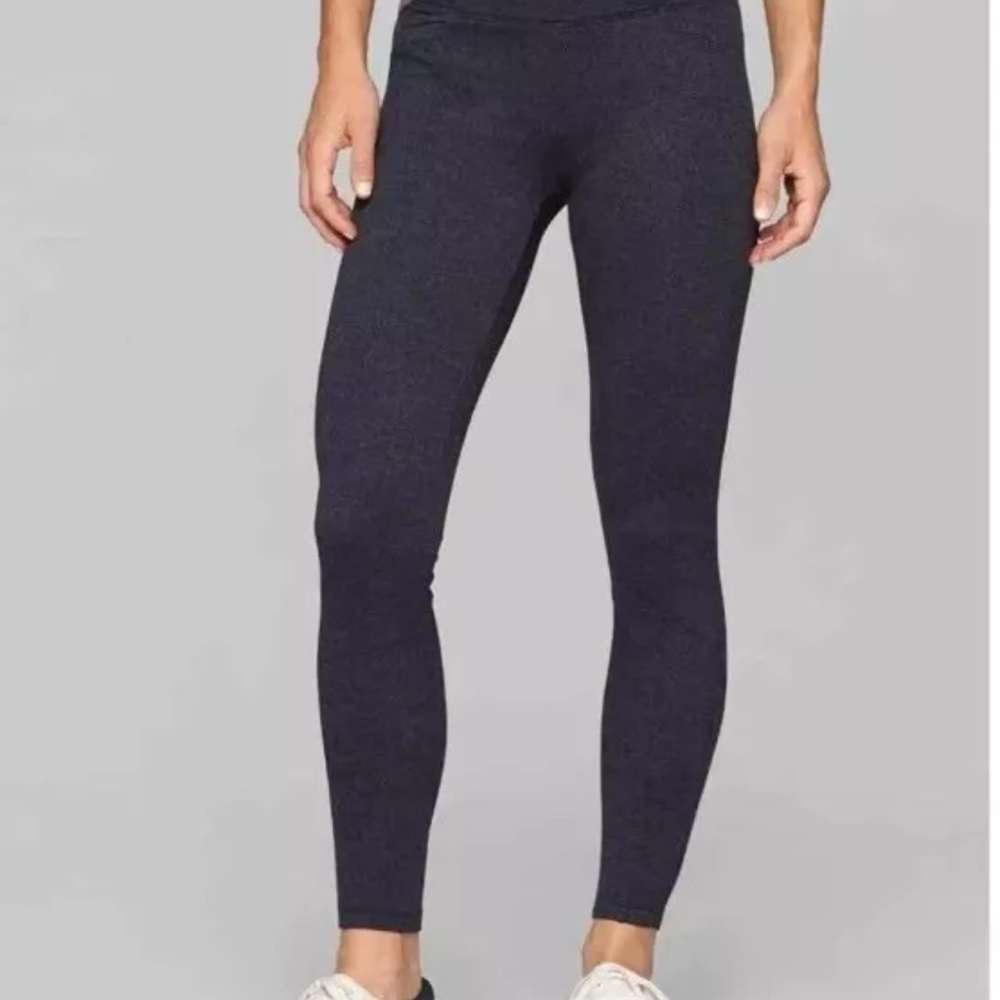 💙ATHLETA METRO HERRINGBONE HIGH WAIST FULL LENGTH LEGGINGS - BLUE & BLACK